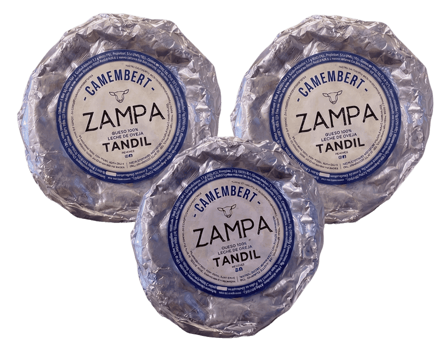 Queso Camembert de oveja Zampa en plato